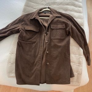 Brown corduroy worker jacket/shirt